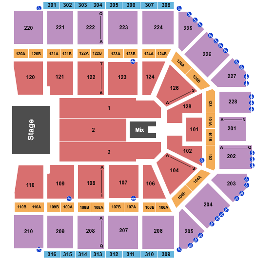 Van Andel Arena Pentatonix Seating Chart